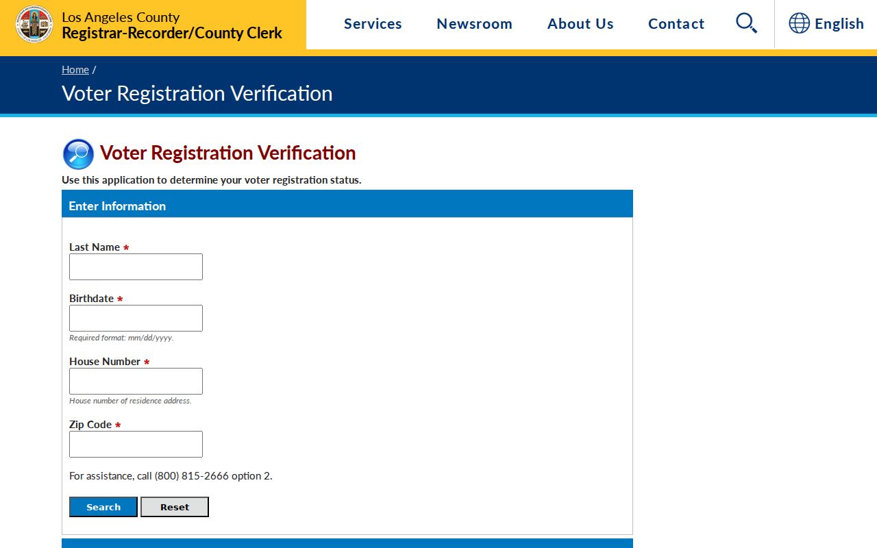 El Monte residents directory voter registration verification