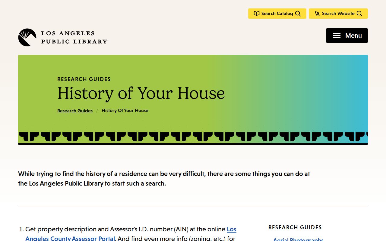 El Monte city directory regional house history workflow